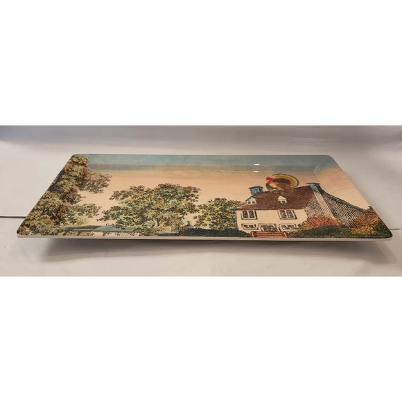 John Derian x Target Perched Turkey Melamine Serving Tray Rectangular Fall - Picture 4 of 7